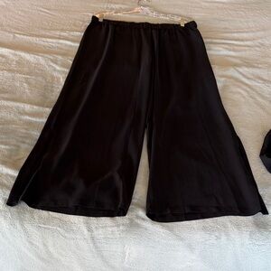 Eileen Fisher Black Silk Pants